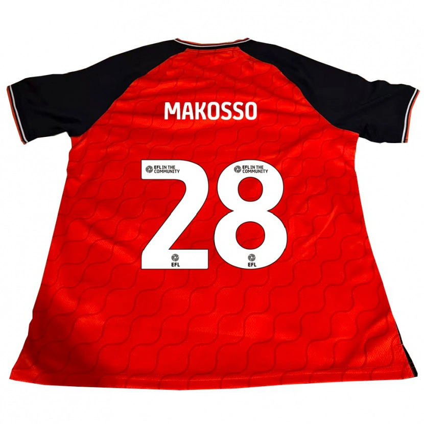 Danxen Niño Camiseta Christ Makosso #28 Naranja Negro Blanco 1ª Equipación 2025/26 La Camisa México