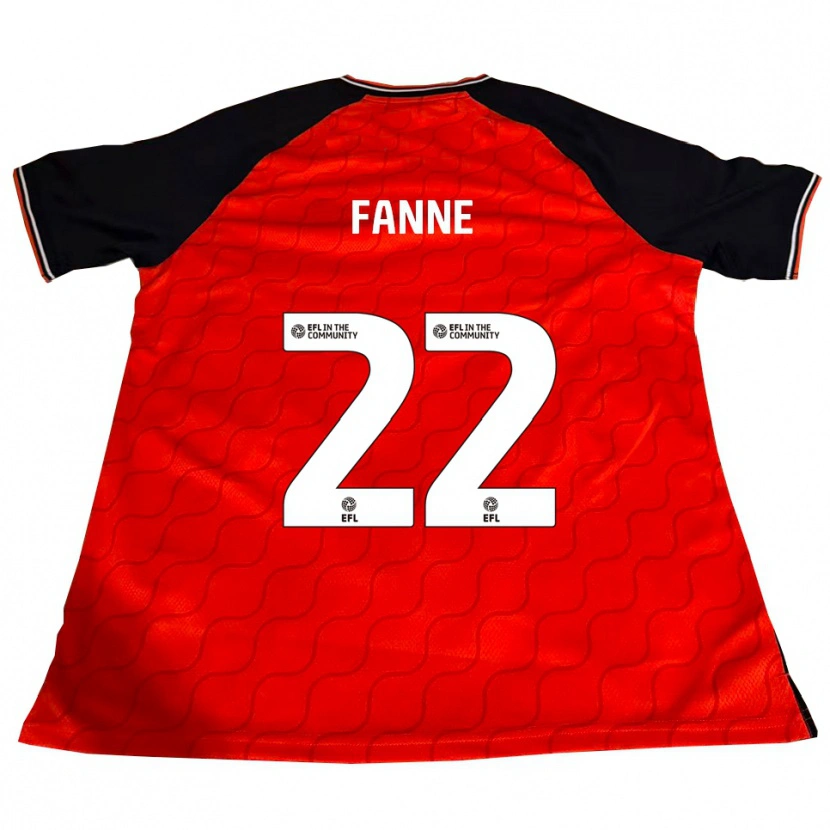 Danxen Niño Camiseta Lamine Fanne #22 Naranja Negro Blanco 1ª Equipación 2025/26 La Camisa México
