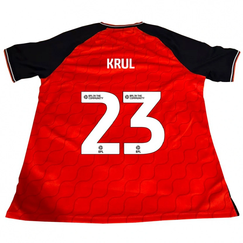 Danxen Niño Camiseta Tim Krul #23 Naranja Negro Blanco 1ª Equipación 2025/26 La Camisa México