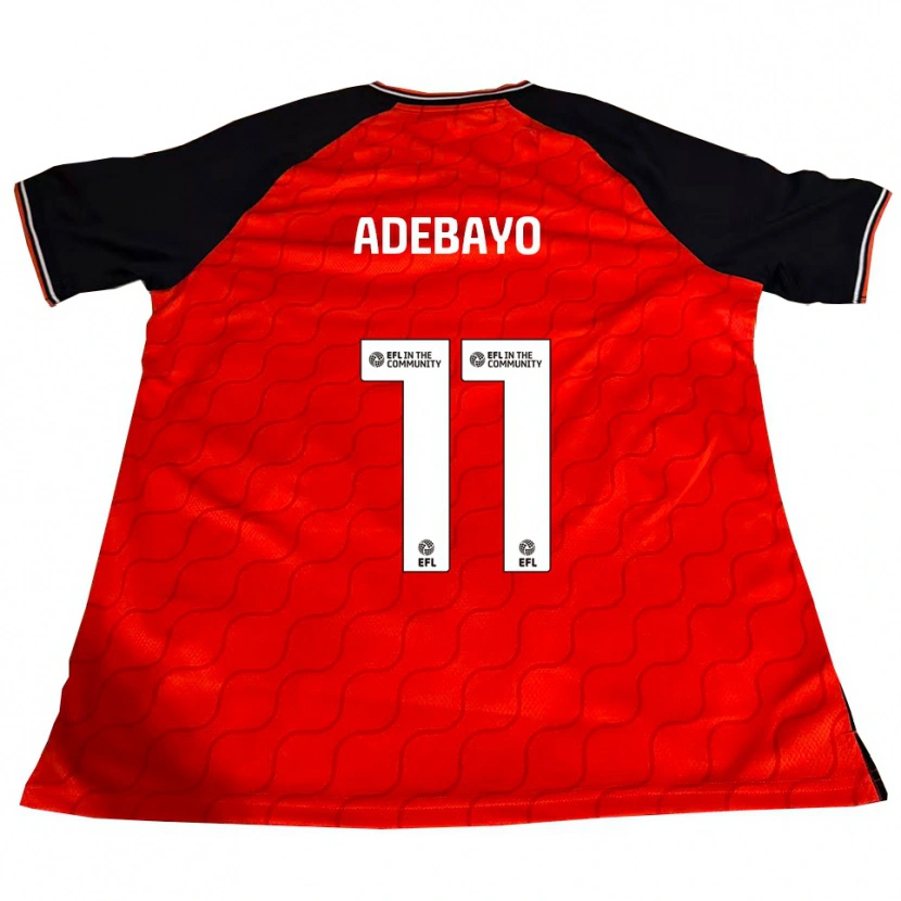 Danxen Niño Camiseta Elijah Adebayo #11 Naranja Negro Blanco 1ª Equipación 2025/26 La Camisa México