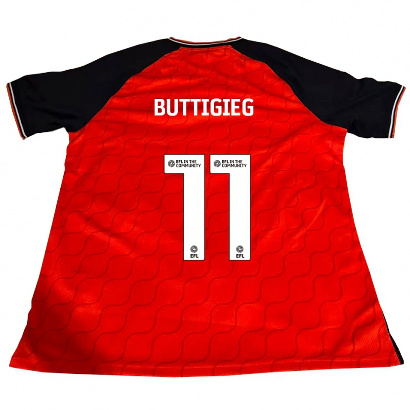 Danxen Niño Camiseta Fiona Buttigieg #11 Naranja Negro Blanco 1ª Equipación 2025/26 La Camisa México