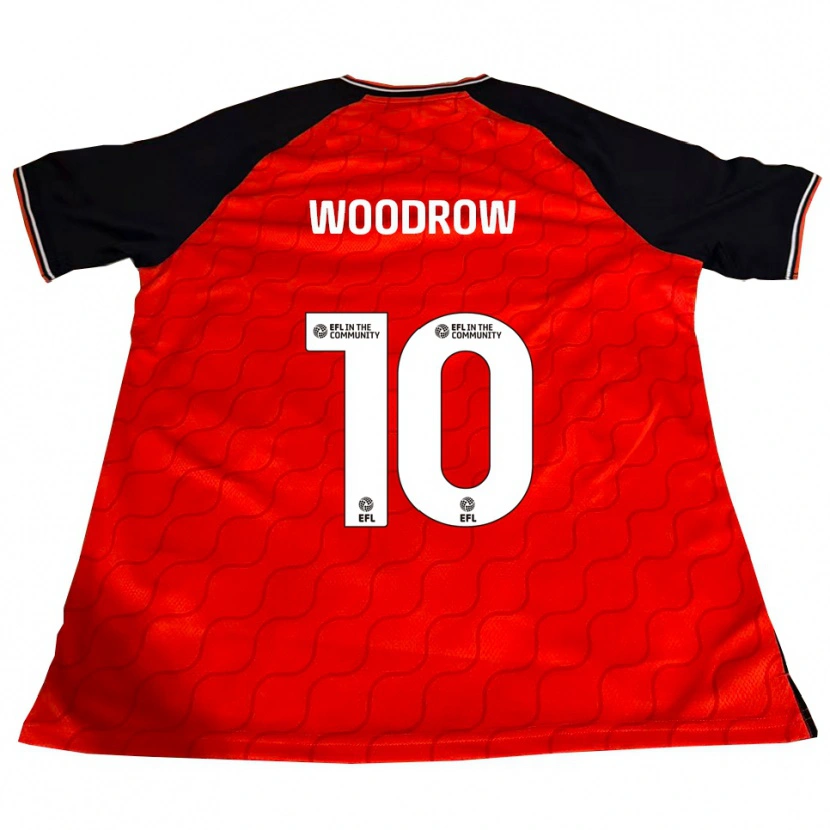 Danxen Niño Camiseta Cauley Woodrow #10 Naranja Negro Blanco 1ª Equipación 2025/26 La Camisa México