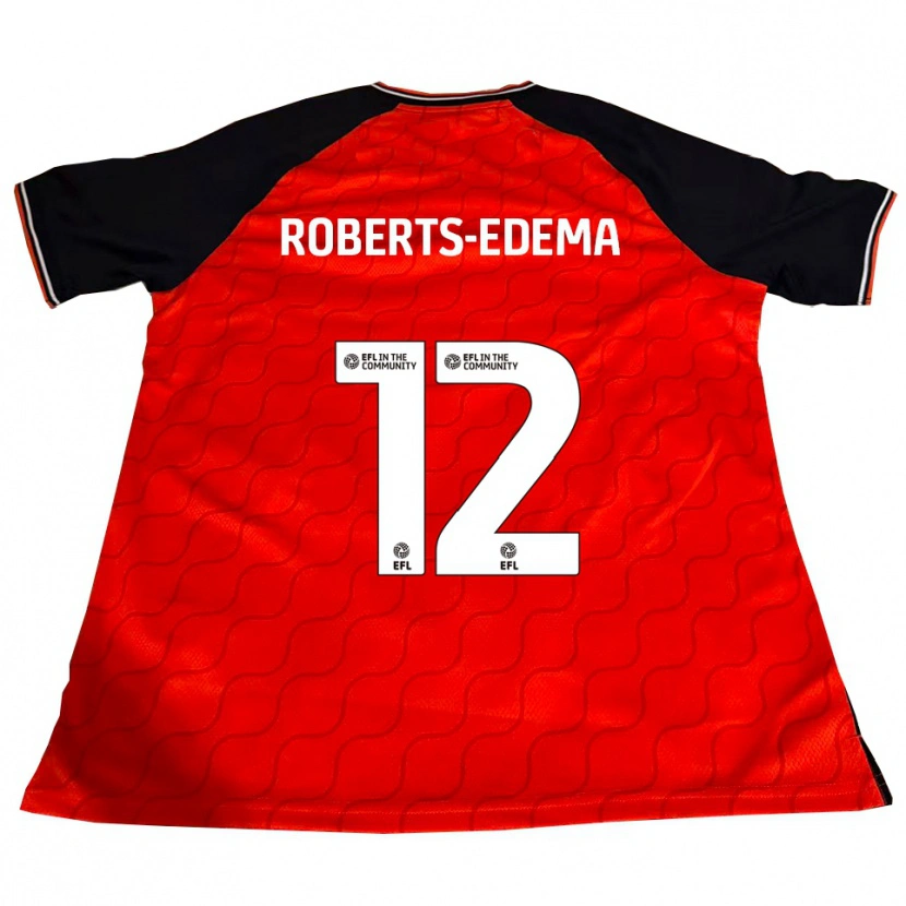 Danxen Niño Camiseta Kyron Roberts-Edema #12 Naranja Negro Blanco 1ª Equipación 2025/26 La Camisa México