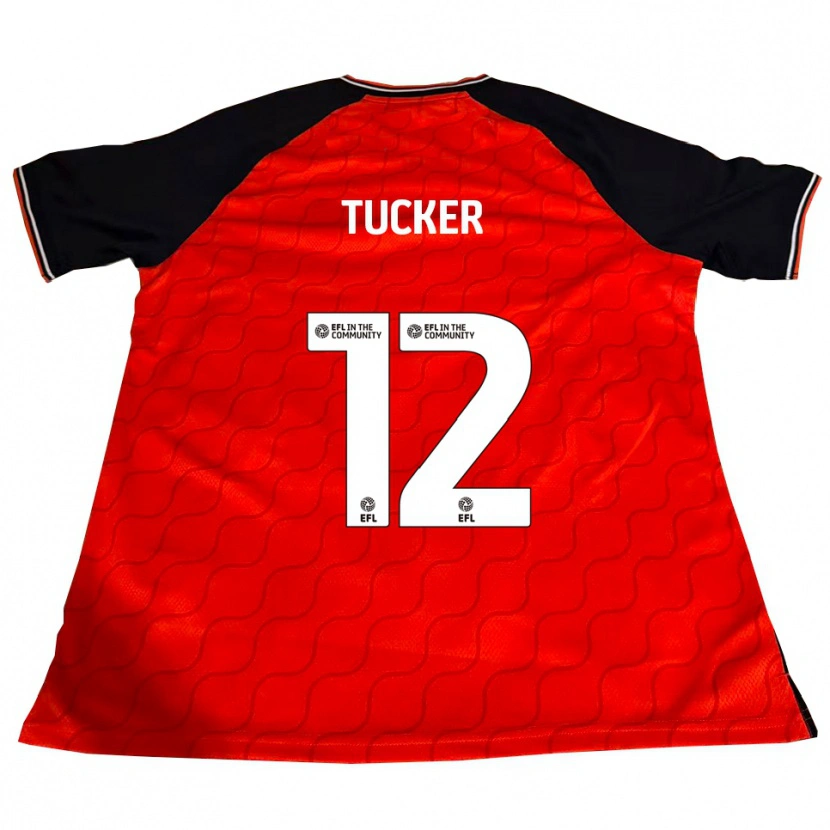 Danxen Niño Camiseta Nancy Tucker #12 Naranja Negro Blanco 1ª Equipación 2025/26 La Camisa México