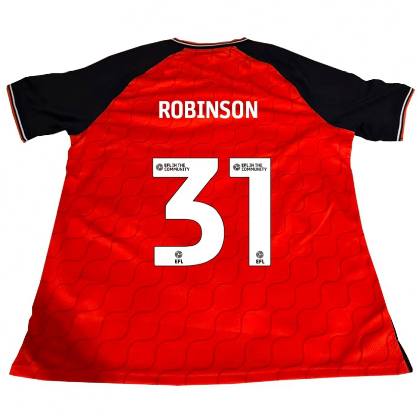 Danxen Niño Camiseta Leah Robinson #31 Naranja Negro Blanco 1ª Equipación 2025/26 La Camisa México