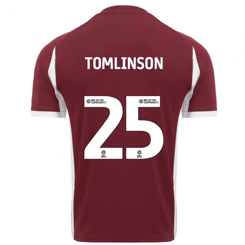 Danxen Niño Camiseta Josh Tomlinson #25 Borgoña Blanco 1ª Equipación 2025/26 La Camisa México