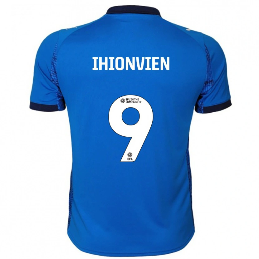 Danxen Niño Camiseta Bradley Ihionvien #9 Azul Blanco 1ª Equipación 2025/26 La Camisa México