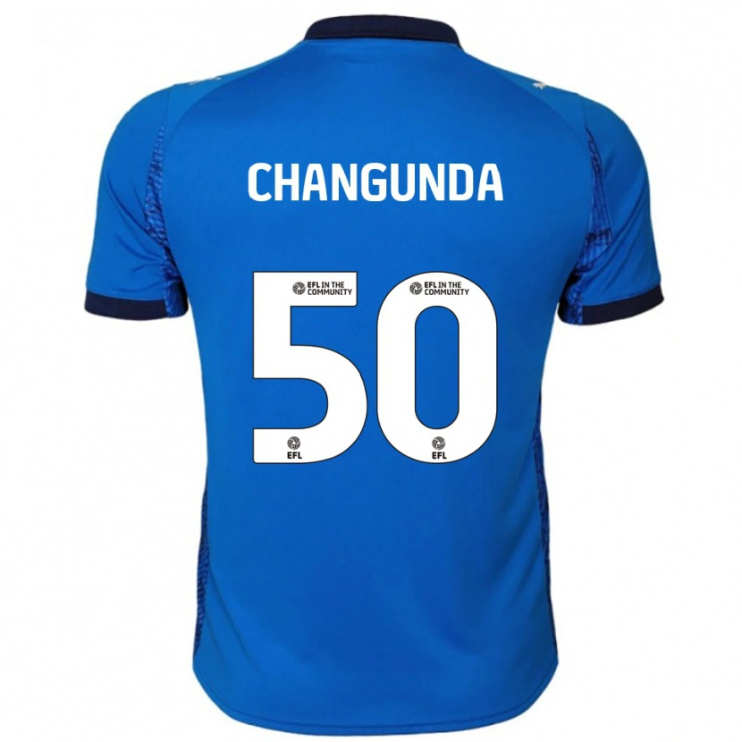 Danxen Niño Camiseta Andre Changunda #50 Azul Blanco 1ª Equipación 2025/26 La Camisa México