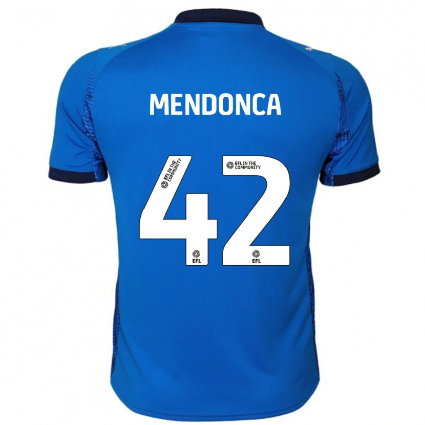 Danxen Niño Camiseta Lucca Mendonca #42 Azul Blanco 1ª Equipación 2025/26 La Camisa México