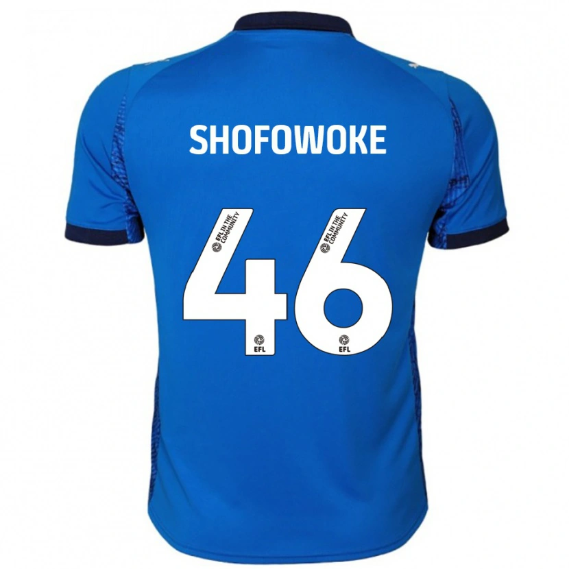 Danxen Niño Camiseta Boluwatife Shofowoke #46 Azul Blanco 1ª Equipación 2025/26 La Camisa México