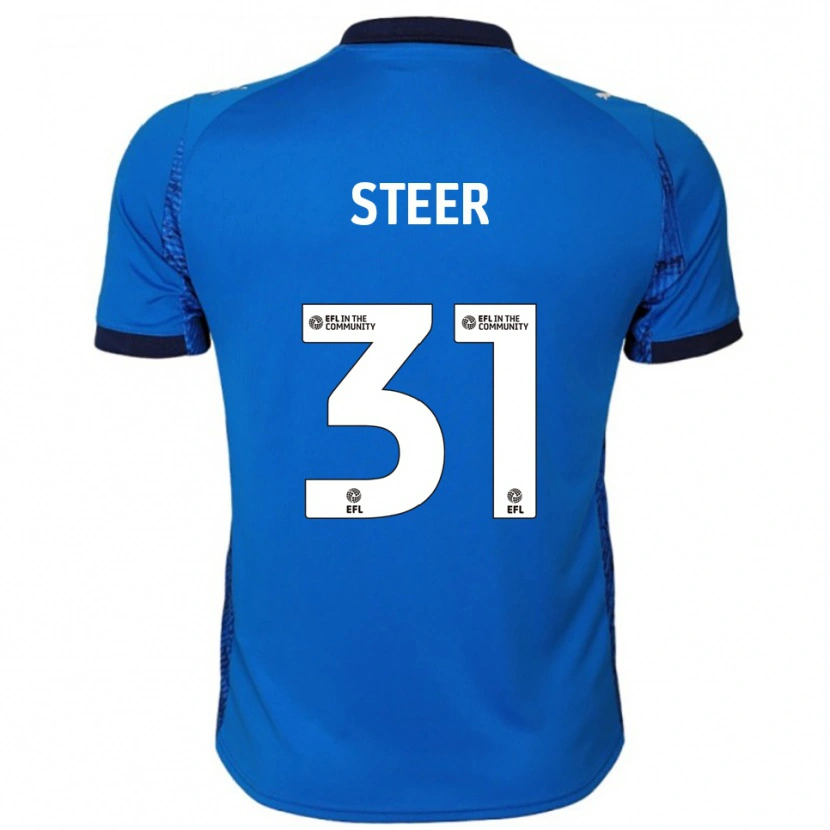 Danxen Niño Camiseta Jed Steer #31 Azul Blanco 1ª Equipación 2025/26 La Camisa México