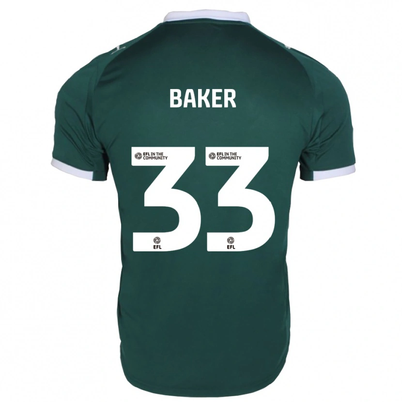 Danxen Niño Camiseta Zak Baker #33 Verde Blanco 1ª Equipación 2025/26 La Camisa México