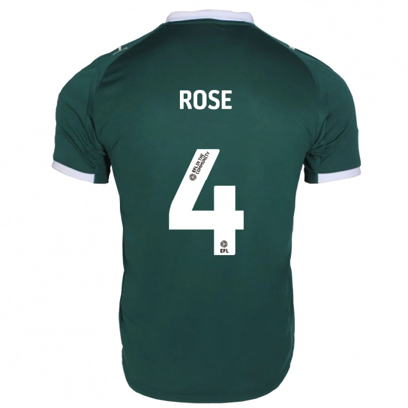 Danxen Niño Camiseta Jemma Rose #4 Verde Blanco 1ª Equipación 2025/26 La Camisa México