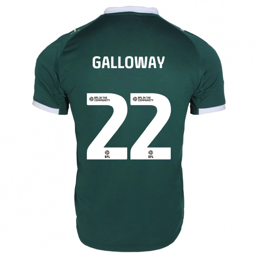 Danxen Niño Camiseta Brendan Galloway #22 Verde Blanco 1ª Equipación 2025/26 La Camisa México