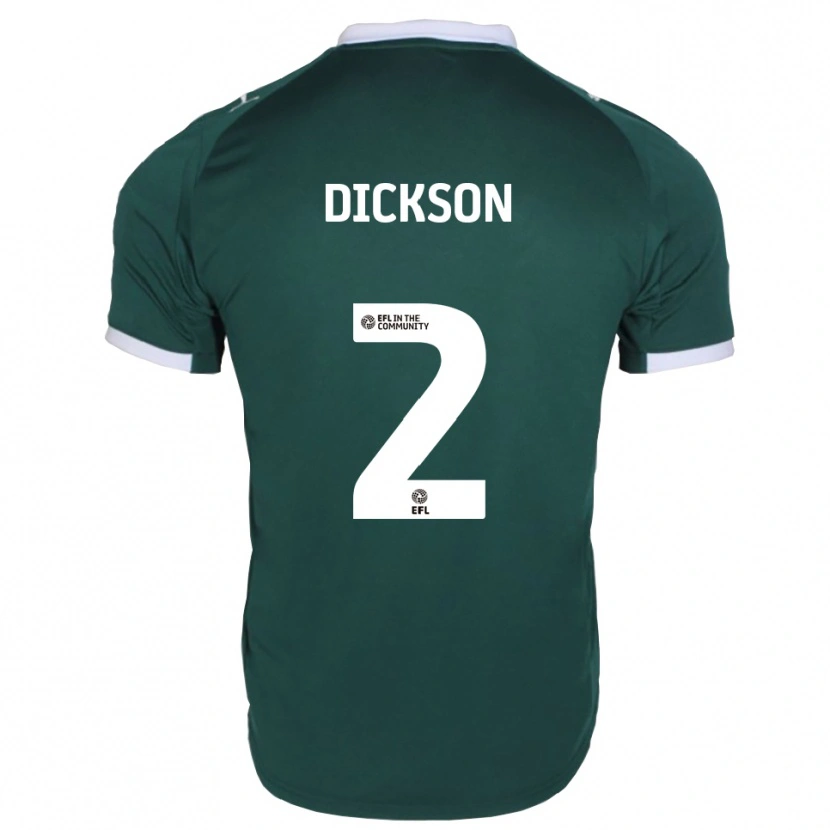 Danxen Niño Camiseta Kathryn Dickson #2 Verde Blanco 1ª Equipación 2025/26 La Camisa México
