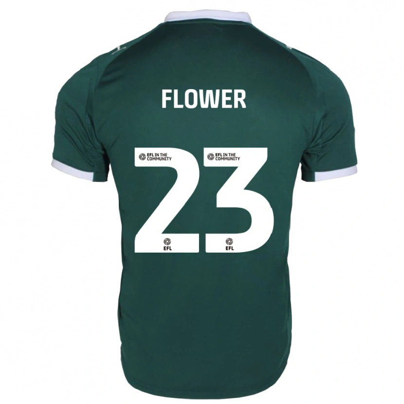 Danxen Niño Camiseta Jack Flower #23 Verde Blanco 1ª Equipación 2025/26 La Camisa México