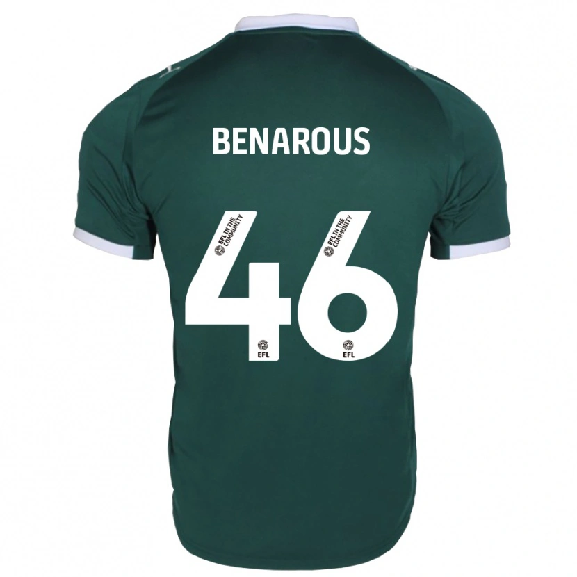 Danxen Niño Camiseta Ayman Benarous #46 Verde Blanco 1ª Equipación 2025/26 La Camisa México
