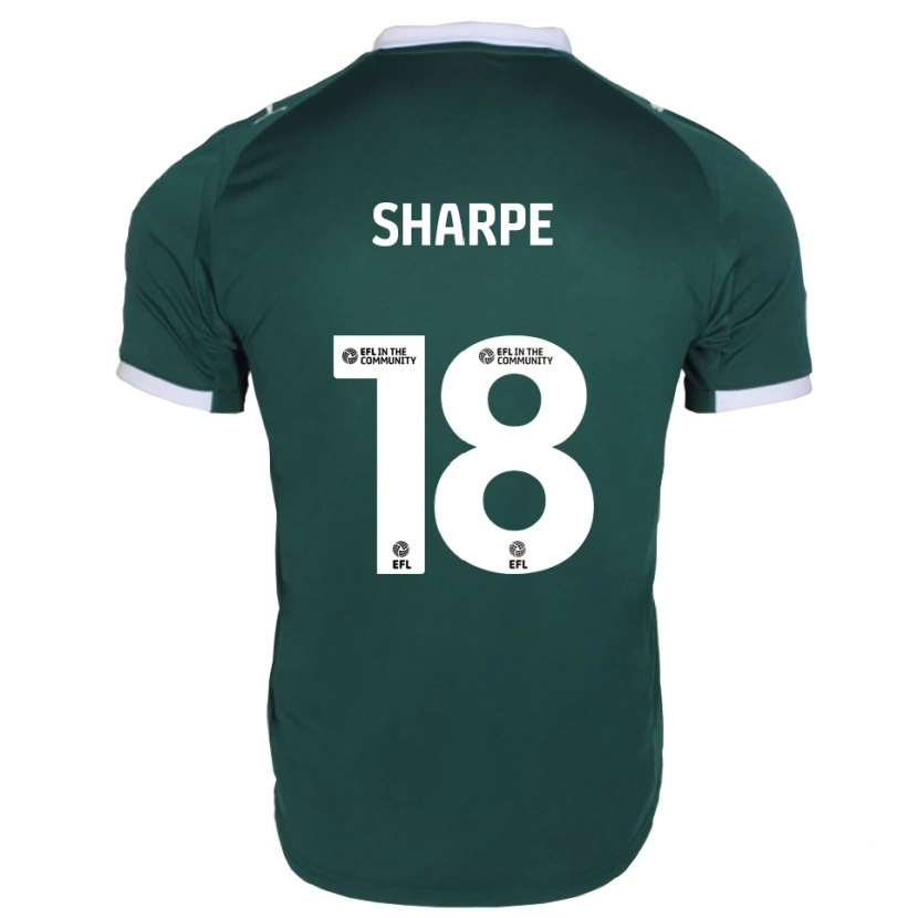 Danxen Niño Camiseta James Sharpe #18 Verde Blanco 1ª Equipación 2025/26 La Camisa México