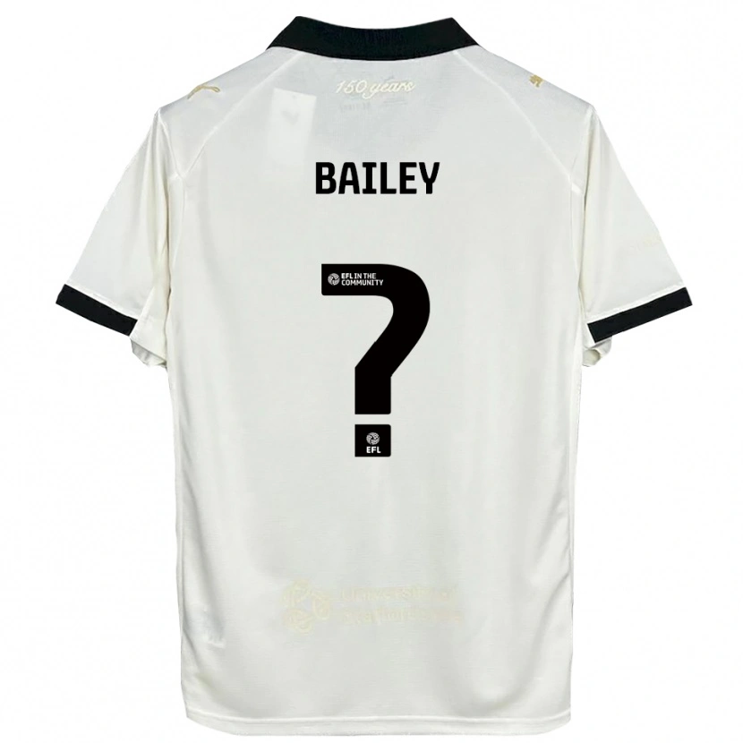 Danxen Niño Camiseta Hollie Bailey #0 Blanco Hueso Negro 1ª Equipación 2025/26 La Camisa México