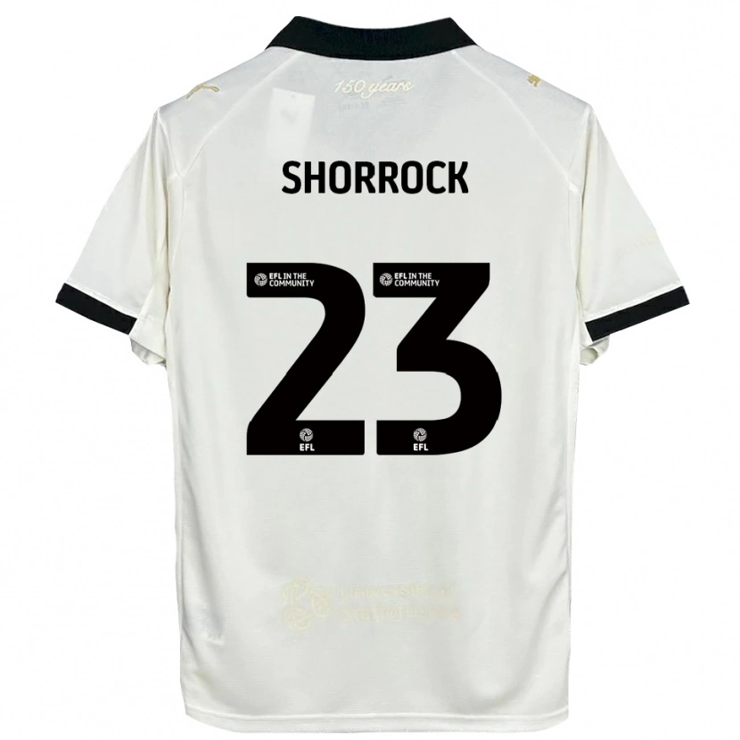 Danxen Niño Camiseta Jack Shorrock #23 Blanco Hueso Negro 1ª Equipación 2025/26 La Camisa México