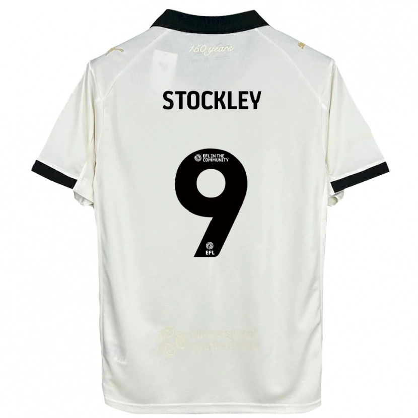 Danxen Niño Camiseta Jayden Stockley #9 Blanco Hueso Negro 1ª Equipación 2025/26 La Camisa México