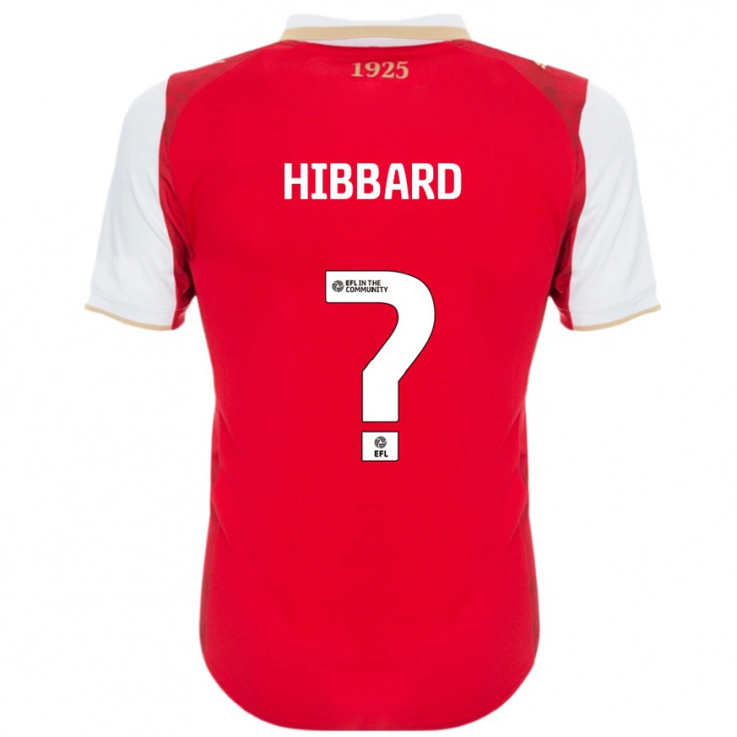 Danxen Niño Camiseta Zac Hibbard #0 Rojo Blanco 1ª Equipación 2025/26 La Camisa México