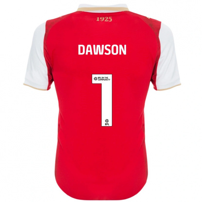 Danxen Niño Camiseta Cameron Dawson #1 Rojo Blanco 1ª Equipación 2025/26 La Camisa México