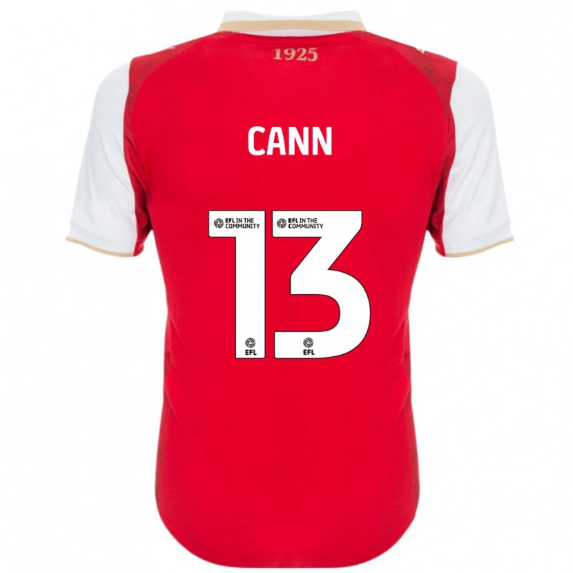 Danxen Niño Camiseta Ted Cann #13 Rojo Blanco 1ª Equipación 2025/26 La Camisa México