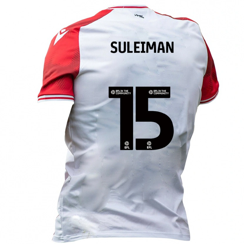 Danxen Niño Camiseta Dylan Suleiman #15 Blanco Rojo 1ª Equipación 2025/26 La Camisa México