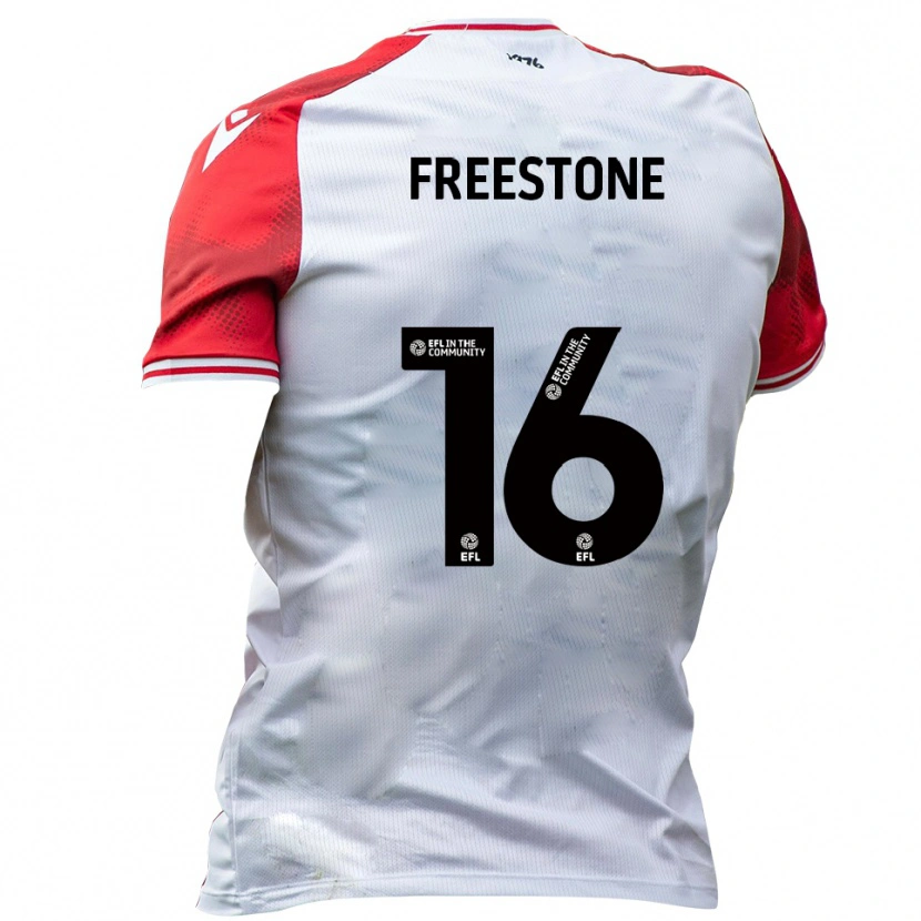 Danxen Niño Camiseta Lewis Freestone #16 Blanco Rojo 1ª Equipación 2025/26 La Camisa México