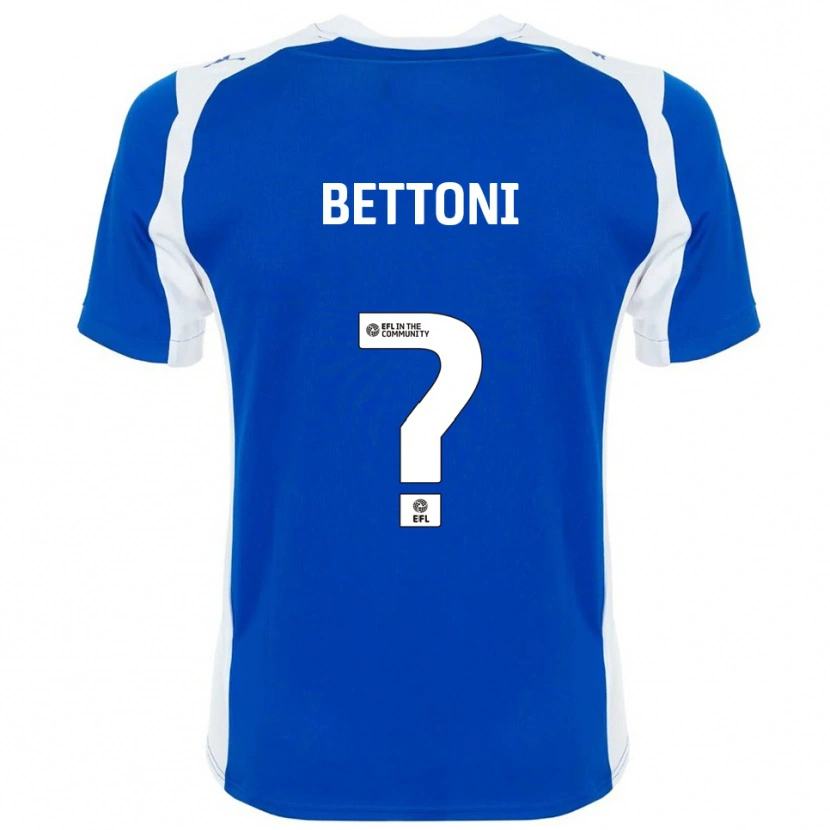 Danxen Niño Camiseta Harrison Bettoni #0 Azul Blanco 1ª Equipación 2025/26 La Camisa México