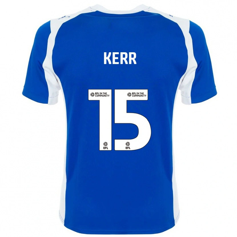 Danxen Niño Camiseta Jason Kerr #15 Azul Blanco 1ª Equipación 2025/26 La Camisa México