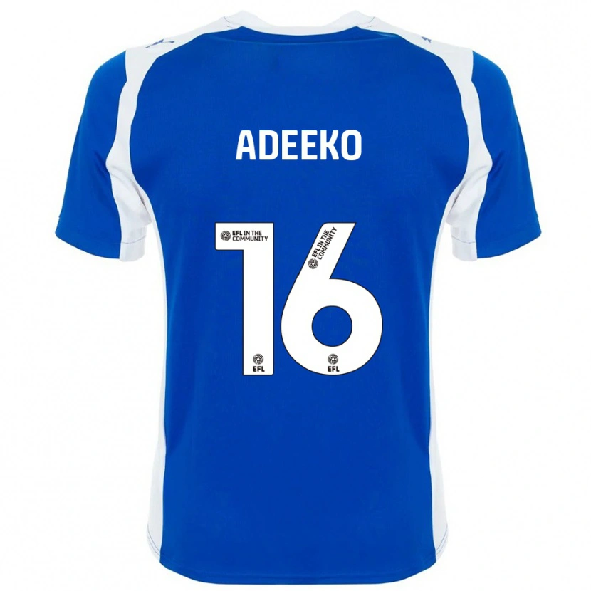 Danxen Niño Camiseta Baba Adeeko #16 Azul Blanco 1ª Equipación 2025/26 La Camisa México