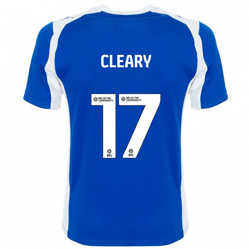 Danxen Niño Camiseta Ellie Cleary #17 Azul Blanco 1ª Equipación 2025/26 La Camisa México