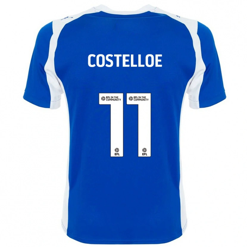 Danxen Niño Camiseta Dara Costelloe #11 Azul Blanco 1ª Equipación 2025/26 La Camisa México