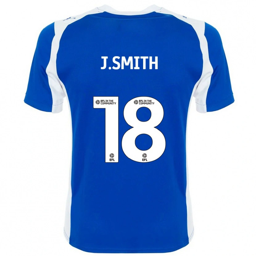 Danxen Niño Camiseta Jonny Smith #18 Azul Blanco 1ª Equipación 2025/26 La Camisa México