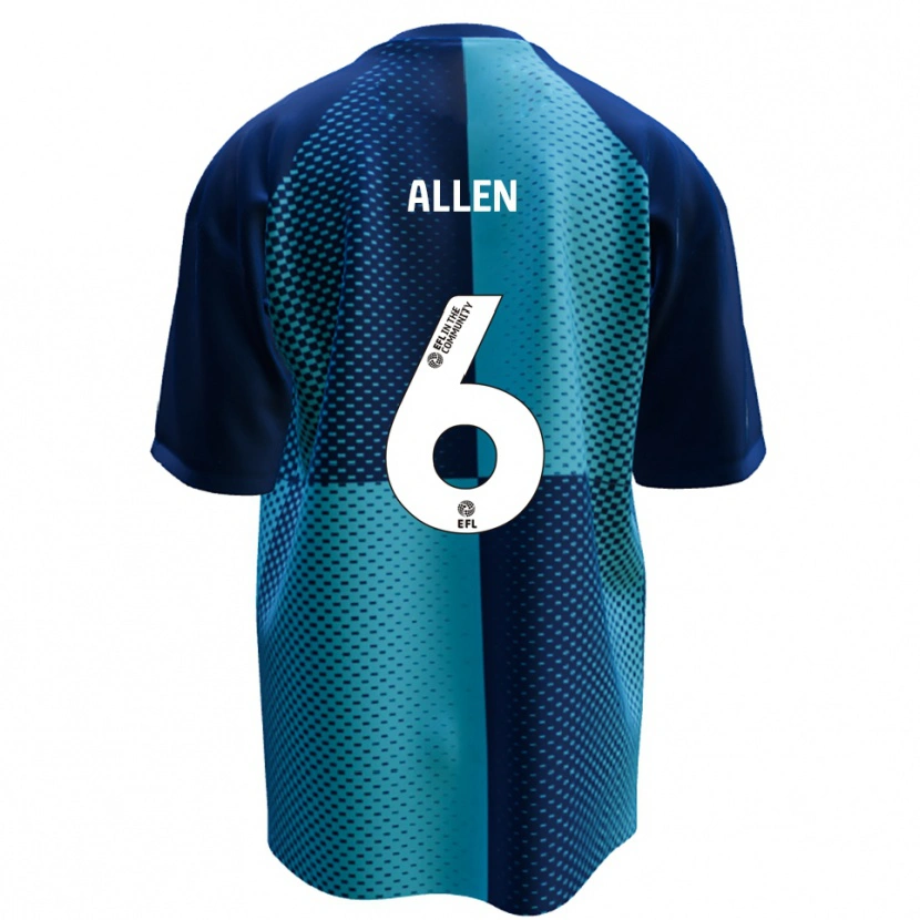 Danxen Niño Camiseta Taylor Allen #6 Azul Celeste 1ª Equipación 2025/26 La Camisa México