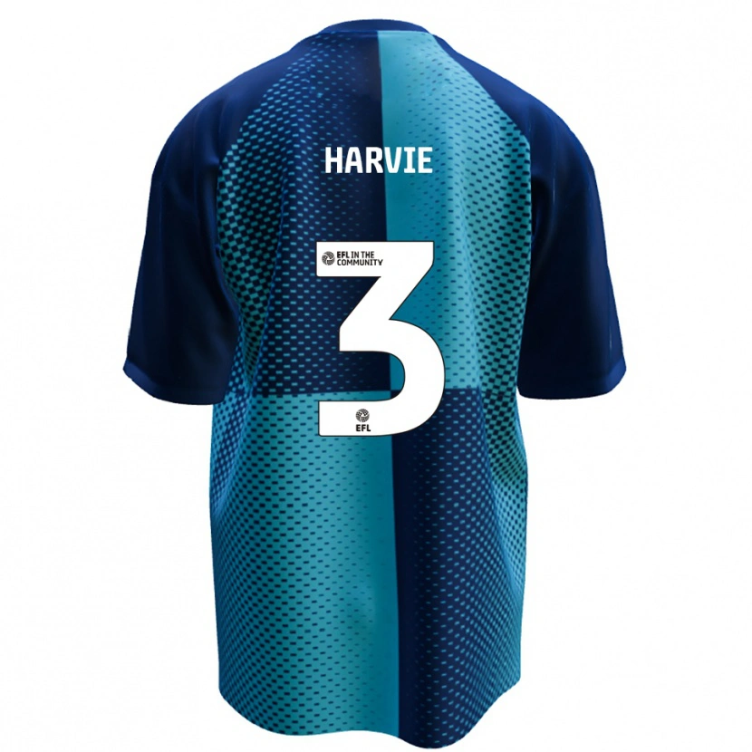 Danxen Niño Camiseta Daniel Harvie #3 Azul Celeste 1ª Equipación 2025/26 La Camisa México