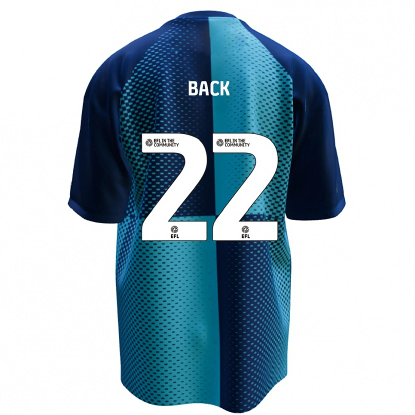 Danxen Niño Camiseta Fin Back #22 Azul Celeste 1ª Equipación 2025/26 La Camisa México