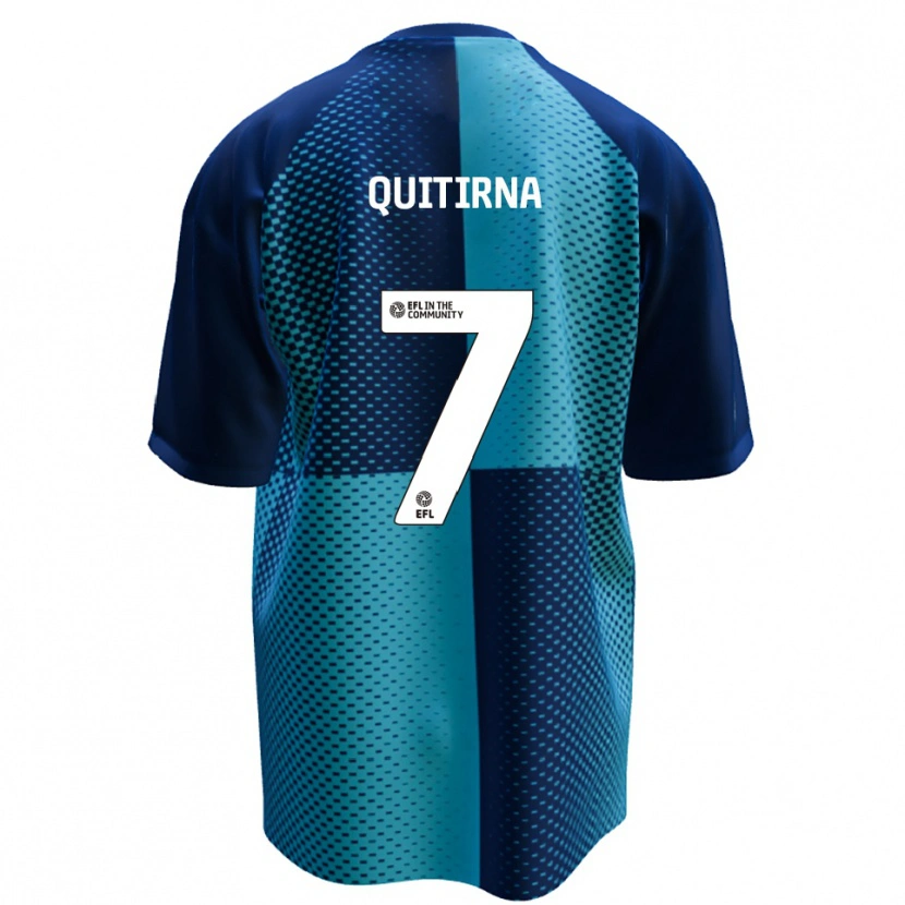 Danxen Niño Camiseta Armando Quitirna #7 Azul Celeste 1ª Equipación 2025/26 La Camisa México