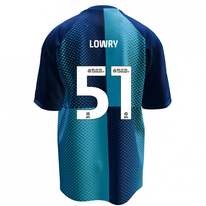 Danxen Niño Camiseta Alex Lowry #51 Azul Celeste 1ª Equipación 2025/26 La Camisa México