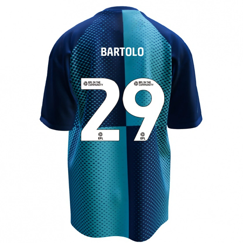 Danxen Niño Camiseta Jaiden Bartolo #29 Azul Celeste 1ª Equipación 2025/26 La Camisa México