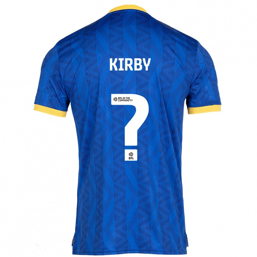 Danxen Niño Camiseta Joe Kirby #0 Azul Marino Amarillo 1ª Equipación 2025/26 La Camisa México