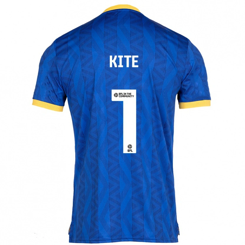 Danxen Niño Camiseta Rose Kite #1 Azul Marino Amarillo 1ª Equipación 2025/26 La Camisa México
