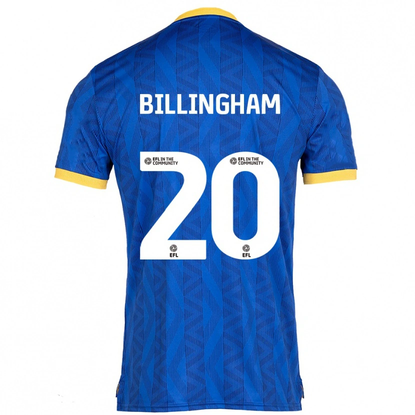 Danxen Niño Camiseta Hannah Billingham #20 Azul Marino Amarillo 1ª Equipación 2025/26 La Camisa México