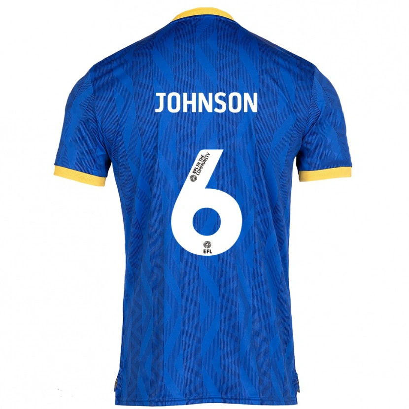 Danxen Niño Camiseta Ryan Johnson #6 Azul Marino Amarillo 1ª Equipación 2025/26 La Camisa México