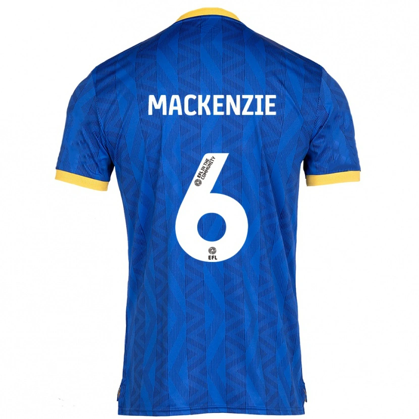 Danxen Niño Camiseta Hannah Mackenzie #6 Azul Marino Amarillo 1ª Equipación 2025/26 La Camisa México