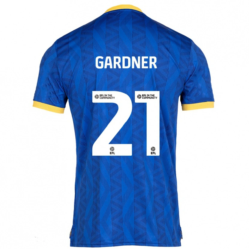 Danxen Niño Camiseta Remmi Gardner #21 Azul Marino Amarillo 1ª Equipación 2025/26 La Camisa México