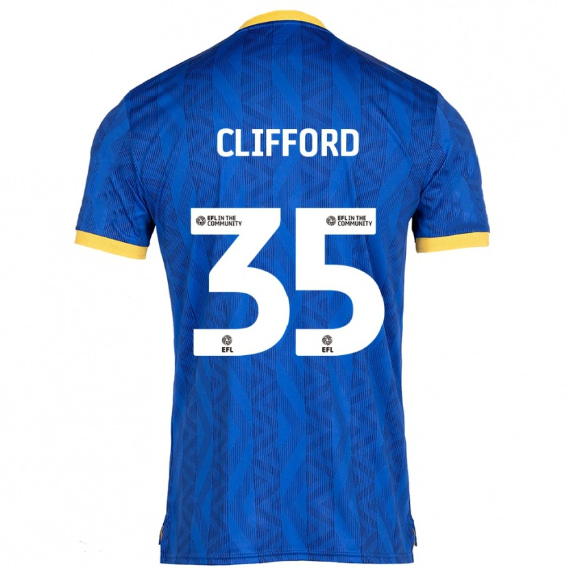 Danxen Niño Camiseta Georgia Clifford #35 Azul Marino Amarillo 1ª Equipación 2025/26 La Camisa México