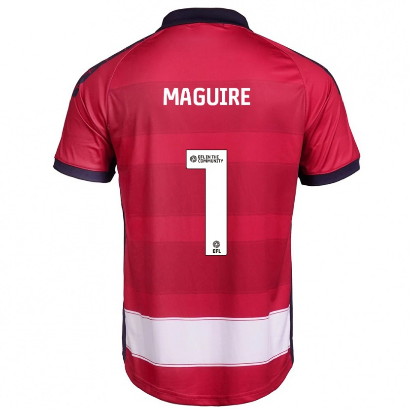 Danxen Niño Camiseta Imogen Maguire #1 Rojo Blanco 1ª Equipación 2025/26 La Camisa México